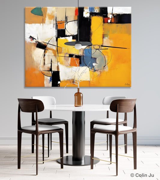 Acrylic Abstract Painting Behind Sofa, Large Original Painting on Canvas, Acrylic Painting for Sale, Living Room Wall Art Paintings, Buy Paintings Online