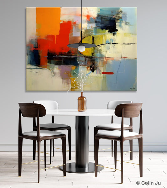 Acrylic Painting for Bedroom, Modern Canvas Painting, Palette Knife Artwork, Original Abstract Acrylic Paintings, Hand Painted Canvas Art