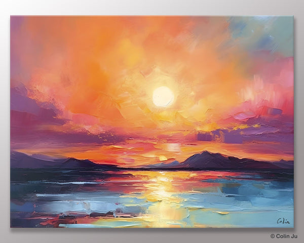Simple Wall Art Ideas, Original Landscape Abstract Painting, Dining Room Abstract Paintings, Large Landscape Canvas Paintings, Buy Art Online