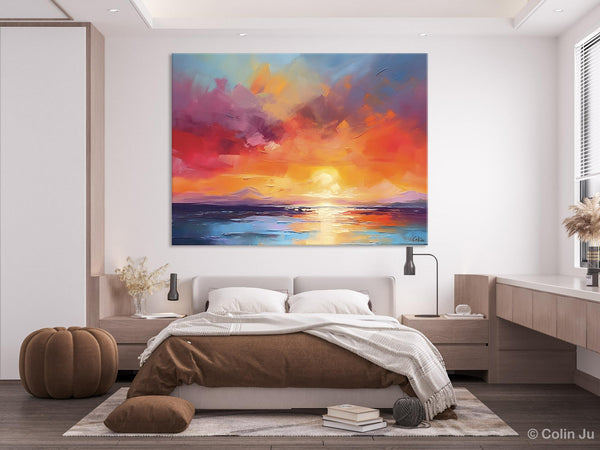 Original Abstract Wall Art, Landscape Acrylic Art, Large Abstract Painting for Living Room, Landscape Canvas Art, Hand Painted Canvas Art