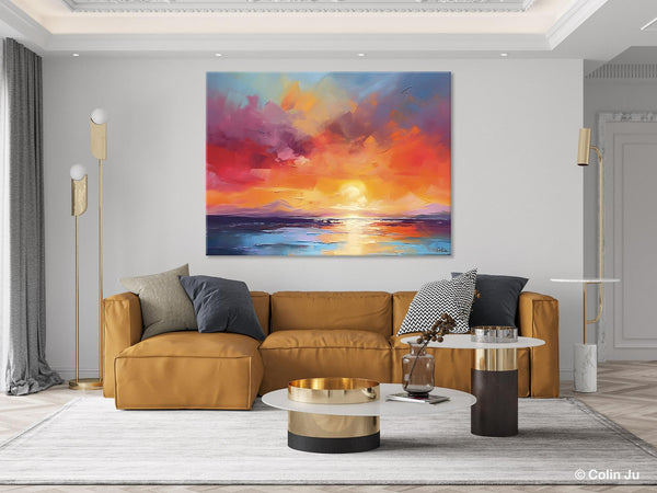 Original Abstract Wall Art, Landscape Acrylic Art, Large Abstract Painting for Living Room, Landscape Canvas Art, Hand Painted Canvas Art-artworkcanvas
