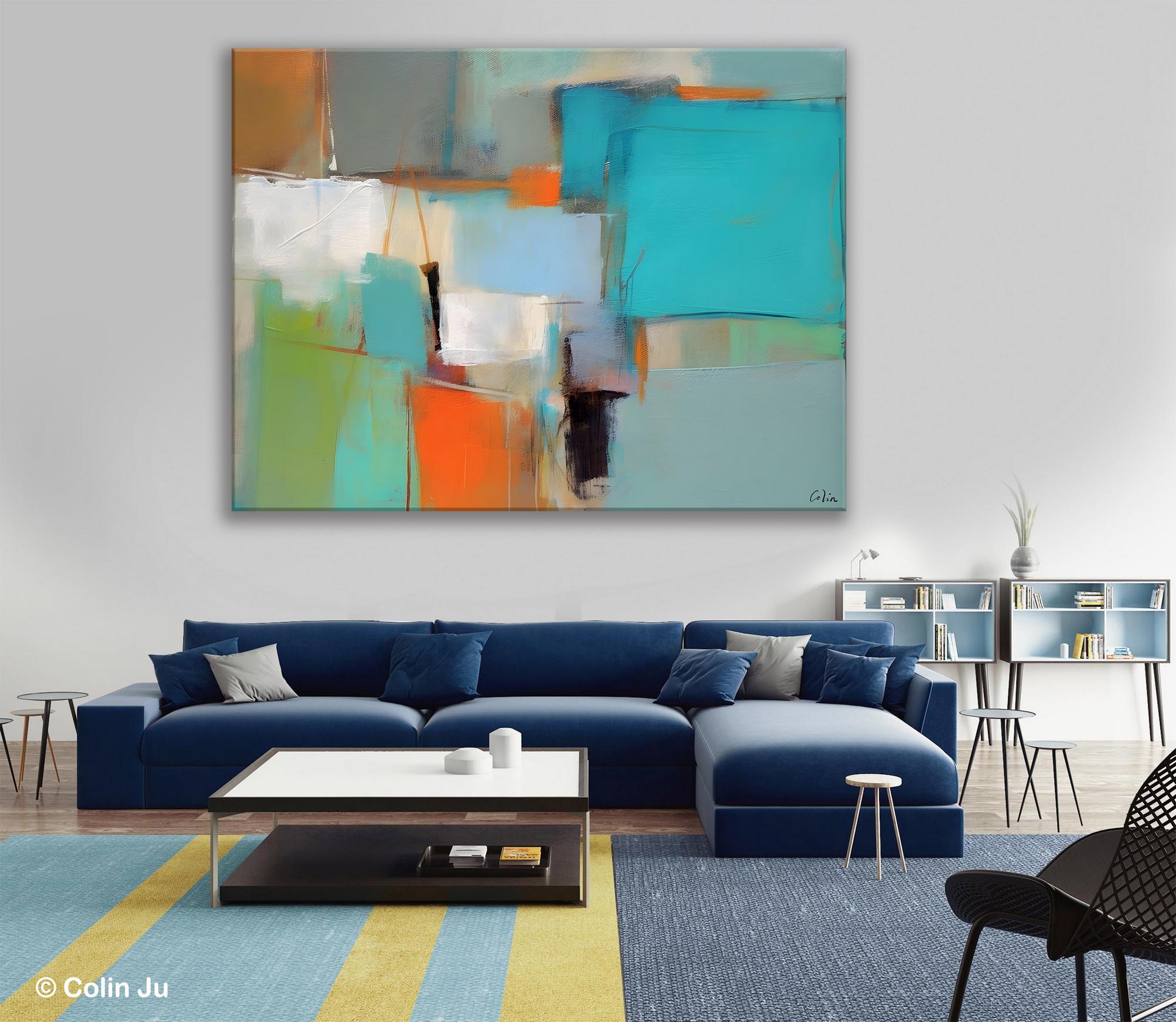 Simple Abstract Art, Large Wall Art Painting for Bedroom, Contemporary Acrylic Painting on Canvas, Original Canvas Art, Modern Wall Paintings-artworkcanvas