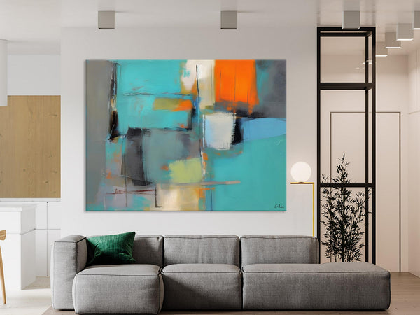 Original Canvas Art, Large Wall Art Painting for Bedroom, Contemporary Acrylic Painting on Canvas, Oversized Modern Abstract Wall Paintings-artworkcanvas