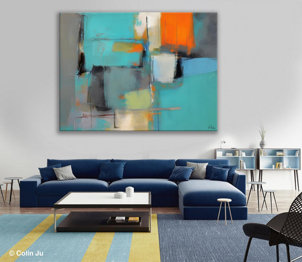 Original Canvas Art, Large Wall Art Painting for Bedroom, Contemporary Acrylic Painting on Canvas, Oversized Modern Abstract Wall Paintings-artworkcanvas