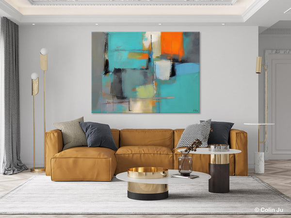 Original Canvas Art, Large Wall Art Painting for Bedroom, Contemporary Acrylic Painting on Canvas, Oversized Modern Abstract Wall Paintings-artworkcanvas