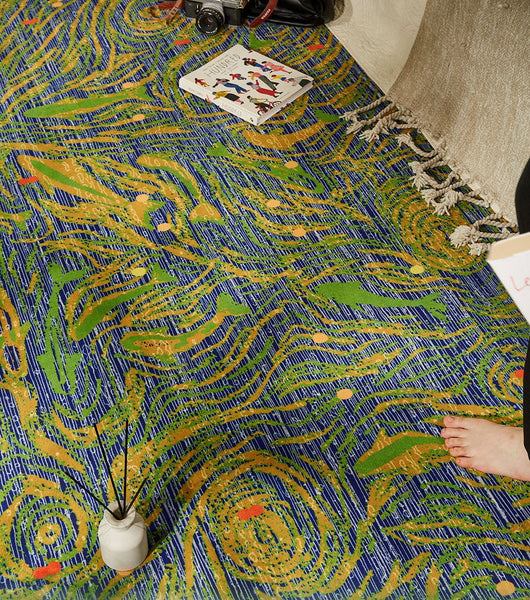 Modern Carpets for Office, Geometric Modern Rugs under Dining Room Table, Contemporary Modern Rugs Next to Bed, Abstract Area Rugs for Living Room-artworkcanvas