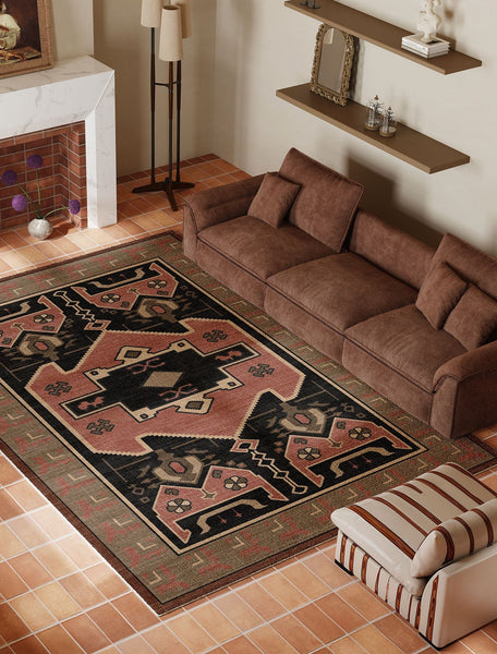 Large Modern Rugs under Dining Room Table, Contemporary Abstract Rugs Next to Bed, Vintage Soft Turkish Rug for Living Room, Geometric Modern Carpets for Office-artworkcanvas