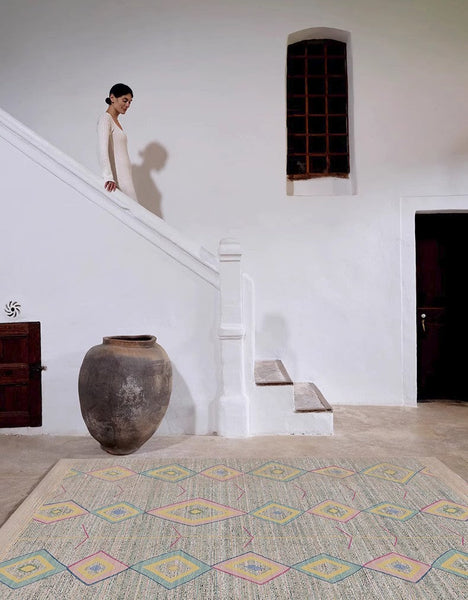 Extra Large Vintage Persian Rugs, Morocco Rugs for Dining Room, Traditional Colorful Moroccan Rug, Bedroom Vintage Rugs, Oversized Area Rugs for Living Room-artworkcanvas