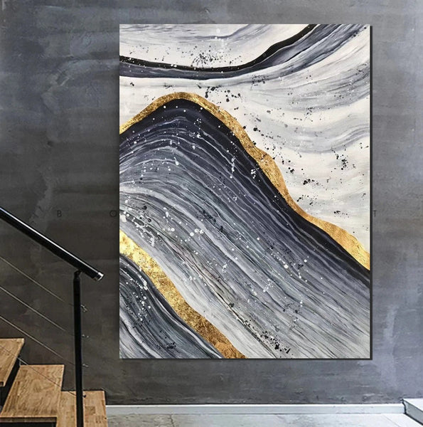 Abstract Canvas Painting, Extra Large Abstract Artwork, Modern Paintings for Dining Room, Hand Painted Wall Painting