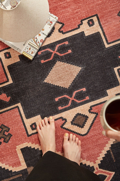 Large Modern Rugs under Dining Room Table, Contemporary Abstract Rugs Next to Bed, Vintage Soft Turkish Rug for Living Room, Geometric Modern Carpets for Office-artworkcanvas