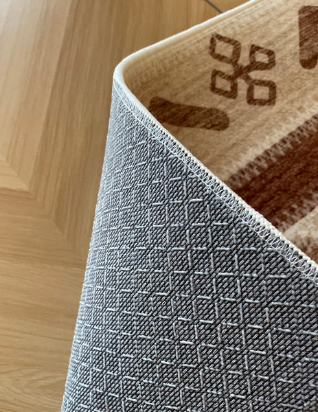 Mid Century Modern Rugs Next to Bed, Contemporary Rugs for Bedroom, Abstract Modern Carpets for Living Room, Modern Rugs for Dining Room-artworkcanvas
