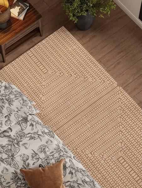 Mid Century Geometric Carpets, Modern Rugs under Dining Room Table, Contemporary Modern Rugs Next to Bed, Abstract Modern Rugs for Living Room-artworkcanvas