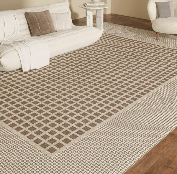 Contemporary Soft Rugs Next to Bed, Abstract Modern Rugs for Living Room, Dining Room Modern Floor Carpets, Modern Rug Ideas for Bedroom-artworkcanvas