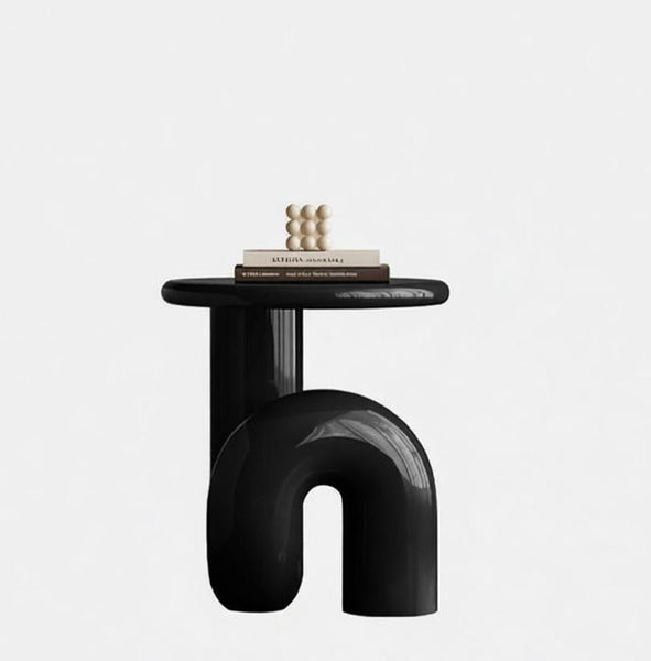 Low Profile Sofa Table, Unique Small End Table, Contemporary Round Side Table, Minimalist Modern Occasional Table, Portable Casual Side Table, Creative Coffee Table, Lightweight Indoor Outdoor Table, Contemporary Side Table-artworkcanvas