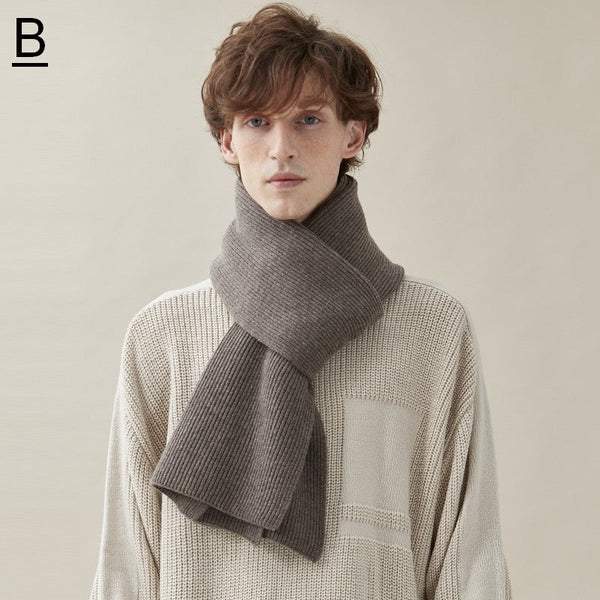 Casual Scarf Men, Men's Wool Scarf Winter, Business Wool Scarf for Gentleman, Thick Wool Scarf, Men's Winter Scarf, Formal Men Scarf Styles, Modern Fashion Scarf-artworkcanvas