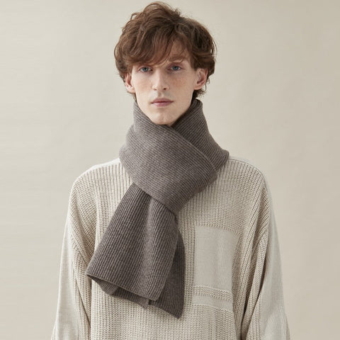 Business Wool Scarf for Gentleman, Thick Wool Scarf, Men's Winter Scarf, Formal Men Scarf Styles, Modern Fashion Scarf, Casual Scarf Men, Men's Wool Scarf Winter-artworkcanvas