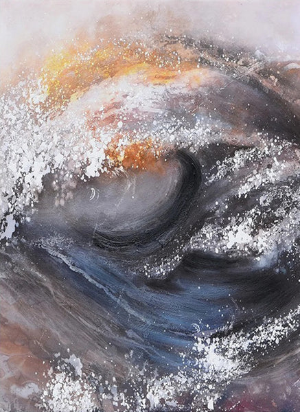 Living Room Modern Paintings, Big Wave Painting, Acrylic Canvas Paintings, Large Painting on Canvas, Modern Abstract Painting-artworkcanvas