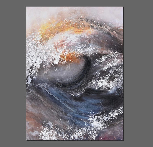 Living Room Modern Paintings, Big Wave Painting, Acrylic Canvas Paintings, Large Painting on Canvas, Modern Abstract Painting