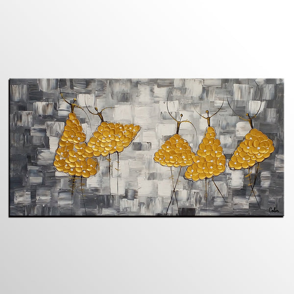 Contemporary Paintings, Custom Abstract Painting, Original Painting for Sale, Ballet Dancer Painting, Paintings for Bedroom-LargePaintingArt.com