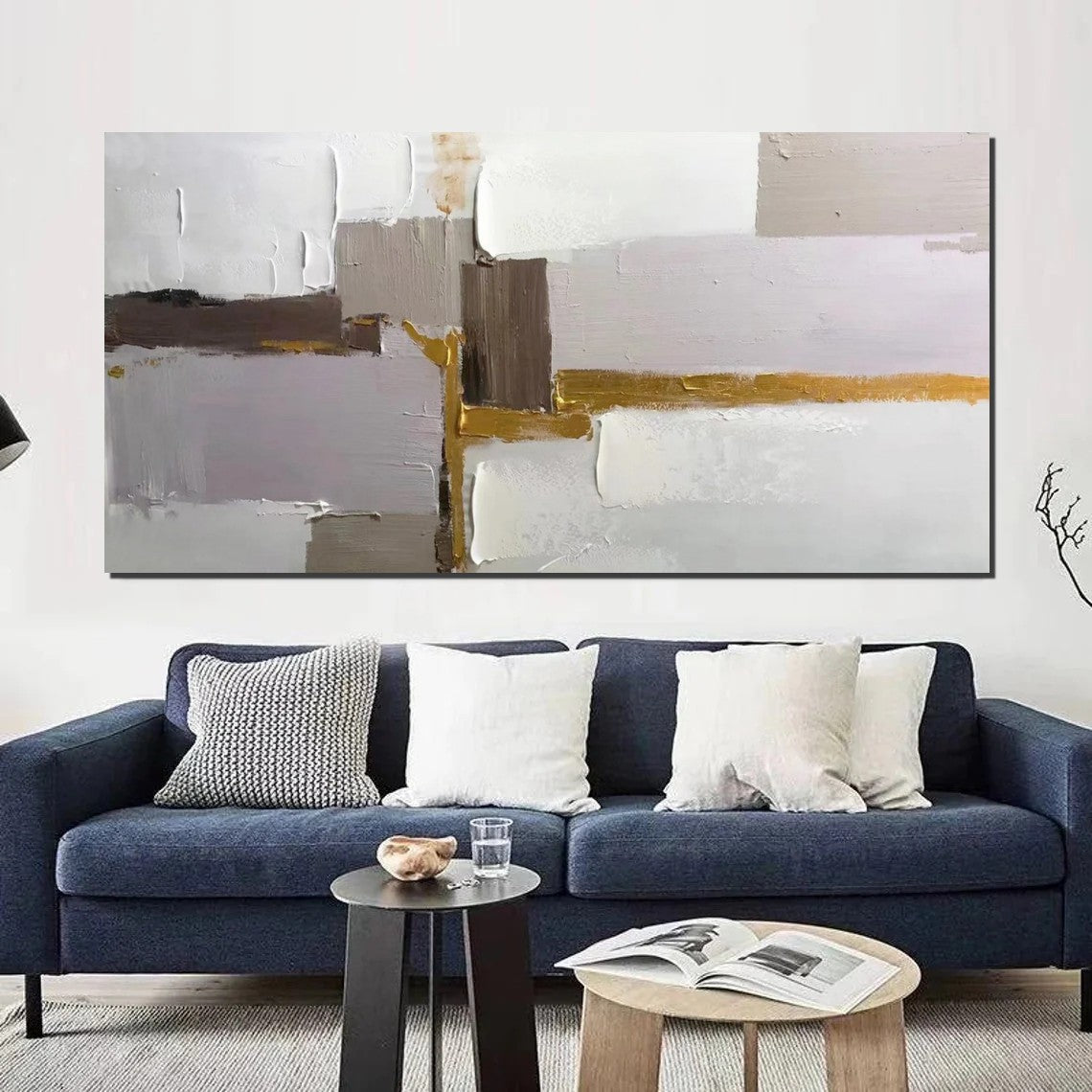 Abstract Wall Art Paintings, Large Acrylic Paintings on Canvas, Hand Painted Wall Art Paintings, Modern Art Paintings for Dining Room, Contemporary Canvas Artwork-artworkcanvas