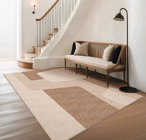 Contemporary Modern Rugs for Office, Living Room Rug Placement Ideas, Modern Rugs in Dining Room, Bedroom Geometric Modern-artworkcanvas