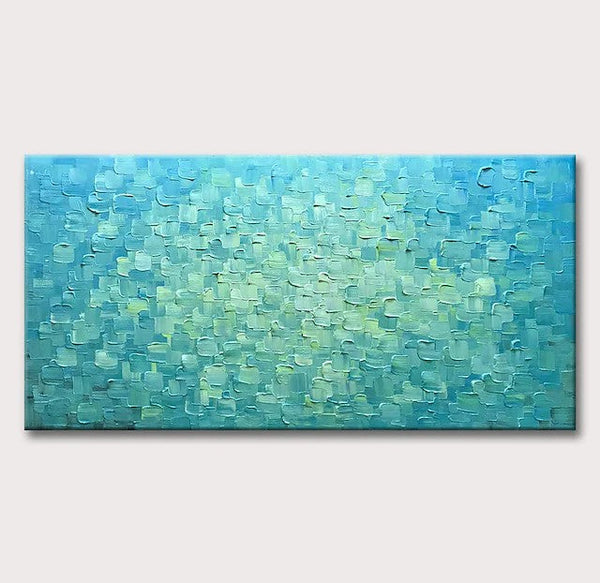 Modern Paintings for Living Room, Large Acrylic Paintings for Bedroom, Simple Wall Art Paintings, Impasto Artwork, Blue Abstract Paintings-artworkcanvas