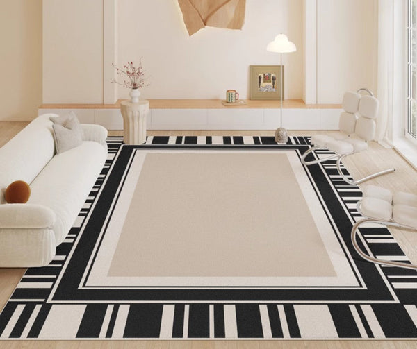 Modern Rugs for Living Room, Simple Contemporary Modern Rugs, Abstract Contemporary Rugs Next to Bed, Modern Rugs for Dining Room-artworkcanvas