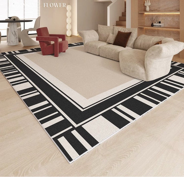 Modern Rugs for Living Room, Simple Contemporary Modern Rugs, Abstract Contemporary Rugs Next to Bed, Modern Rugs for Dining Room-artworkcanvas