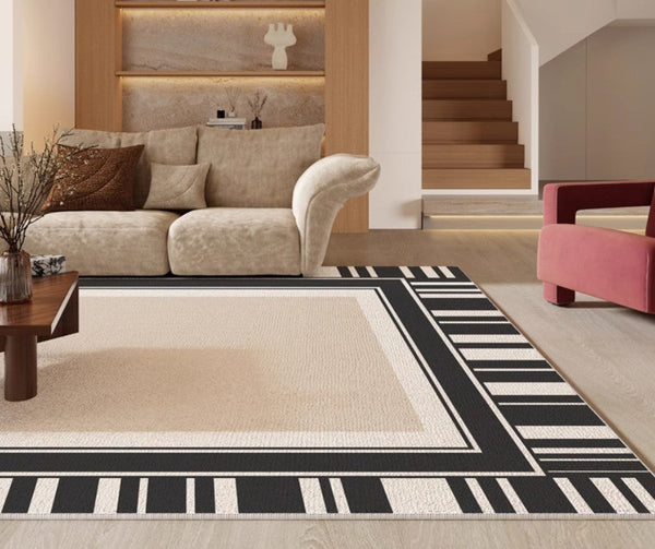 Modern Rugs for Living Room, Simple Contemporary Modern Rugs, Abstract Contemporary Rugs Next to Bed, Modern Rugs for Dining Room-artworkcanvas
