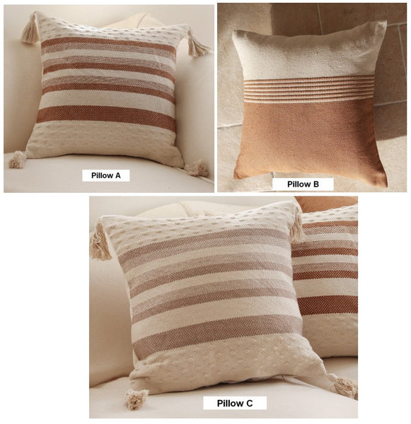 Decorative Sofa Pillows for Bedroom, Decorative Square Pillow Covers, Geometric Pattern Decorative Pillow for Couch-artworkcanvas