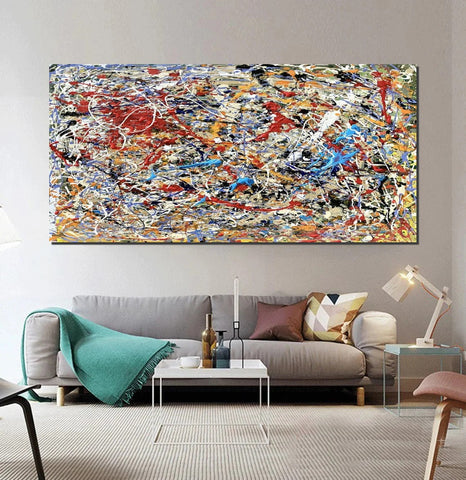 Colorful Contemporary Canvas Artwork, Modern Art Paintings for Dining Room, Abstract Wall Art Paintings, Large Acrylic Paintings on Canvas, Hand Painted Wall Art Paintings-artworkcanvas
