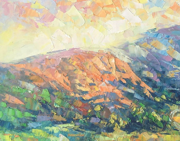 Mountain Landscape Painting, Spring Mountain Painting, Custom Canvas Painting for Sale, Original Paintings for Sale, Oil Painting on Canvas