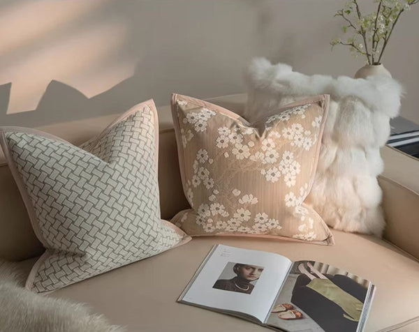 Modern Decorative Pillow Cover, Decorative Throw Pillows for Living Room, Decorative Pillow Arrangement Ideas for Couch, Modern Sofa Pillows-artworkcanvas