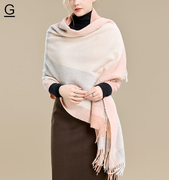 Christmas Holiday Gift, Evening Wrap, Large Wool Scarf, Winter Shawl, Elegant Shawl, Warm Cape, Cold Weather Scarf, Fashion Scarf, Oversized Scarf, Winter Shawl-artworkcanvas