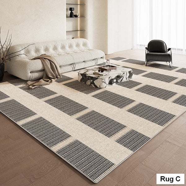 Living Room Modern Rug Ideas, Contemporary Abstract Rugs for Dining Room, Simple Abstract Rugs for Living Room, Bedroom Floor Rugs-artworkcanvas