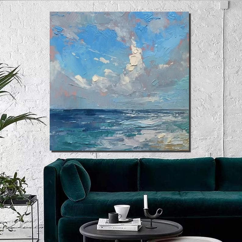 Abstract Landscape Canvas Painting for Living Room, Modern Wall Art Painting, Contemporary Abstract Artwork, Heavy Texture Paintings for Interior Design-artworkcanvas