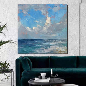 Abstract Landscape Canvas Painting for Living Room, Modern Wall Art Painting, Contemporary Abstract Artwork, Heavy Texture Paintings for Interior Design-artworkcanvas