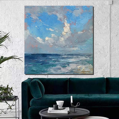 Abstract Landscape Canvas Painting for Living Room, Modern Wall Art Painting, Contemporary Abstract Artwork, Heavy Texture Paintings for Interior Design