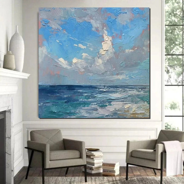 Abstract Landscape Canvas Painting for Living Room, Modern Wall Art Painting, Contemporary Abstract Artwork, Heavy Texture Paintings for Interior Design-artworkcanvas