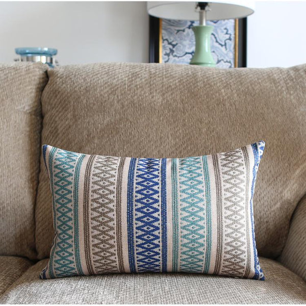 Large Geometric Pattern Throw Pillows, Decorative Pillows for Couch, Decorative Throw Pillow, Sofa Pillows for Living Room-artworkcanvas