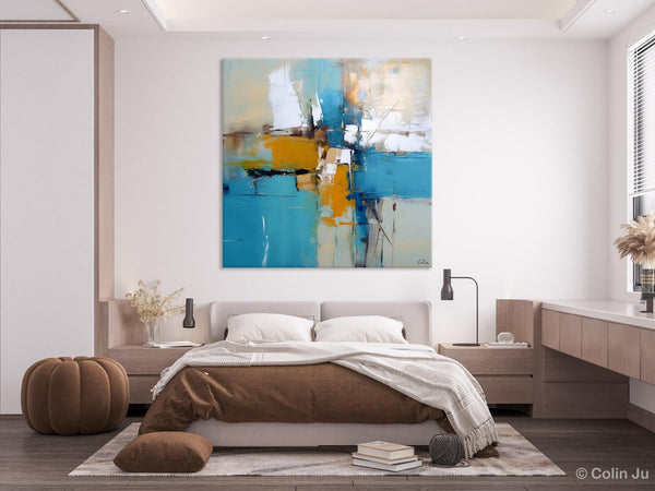 Large Abstract Painting for Bedroom, Original Modern Wall Art Paintings, Oversized Contemporary Canvas Paintings, Modern Acrylic Artwork-artworkcanvas