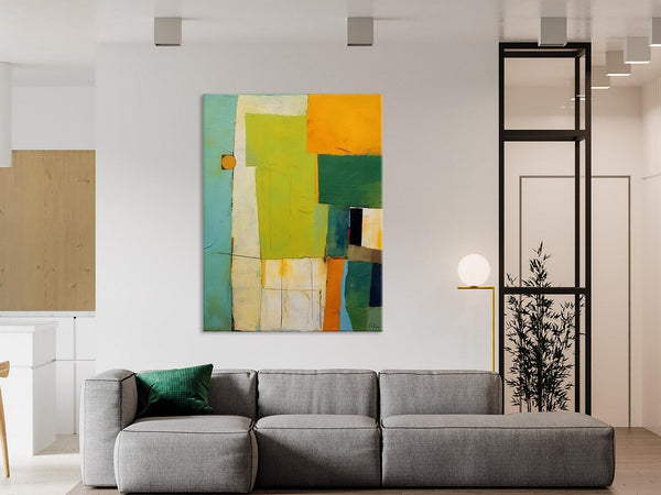 Simple Modern Wall Art, Oversized Contemporary Acrylic Paintings, Extra Large Canvas Painting for Living Room, Original Abstract Paintings-artworkcanvas