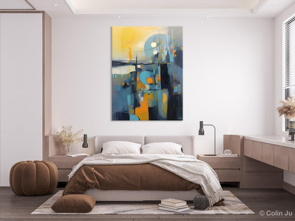 Extra Large Painting for Sale, Oversized Contemporary Acrylic Paintings, Extra Large Canvas Painting for Bedroom, Original Abstract Painting-artworkcanvas