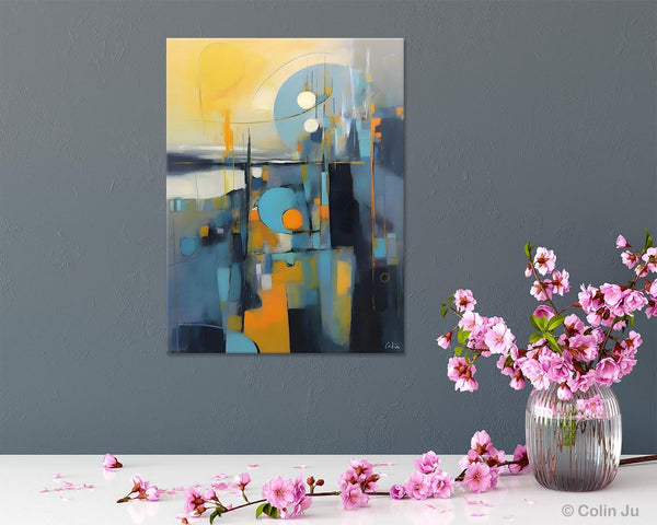 Extra Large Painting for Sale, Oversized Contemporary Acrylic Paintings, Extra Large Canvas Painting for Bedroom, Original Abstract Painting-artworkcanvas