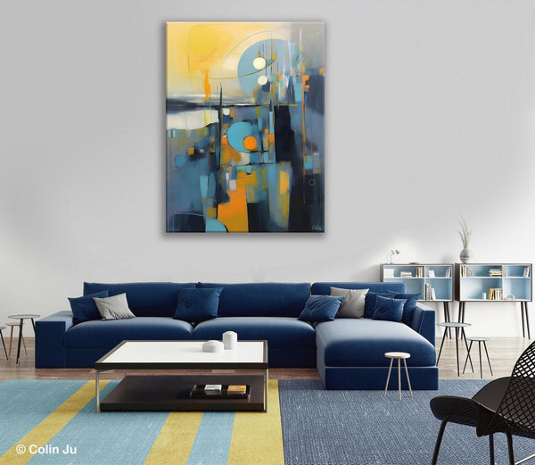 Extra Large Painting for Sale, Oversized Contemporary Acrylic Paintings, Extra Large Canvas Painting for Bedroom, Original Abstract Painting-artworkcanvas