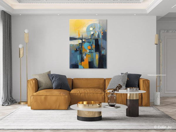 Extra Large Painting for Sale, Oversized Contemporary Acrylic Paintings, Extra Large Canvas Painting for Bedroom, Original Abstract Painting-artworkcanvas