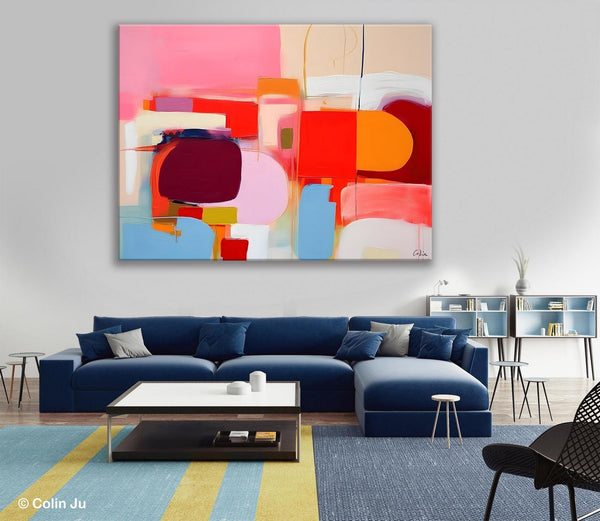 Extra Large Canvas Paintings, Original Abstract Art, Modern Wall Art Ideas for Dining Room, Impasto Painting, Contemporary Acrylic Paintings-artworkcanvas