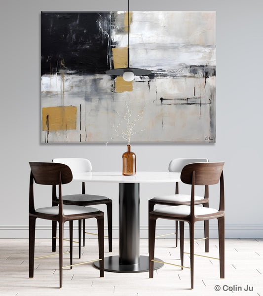 Original Abstract Art, Modern Wall Art Ideas for Bedroom, Extra Large Canvas Paintings, Impasto Art Painting, Contemporary Acrylic Paintings-artworkcanvas