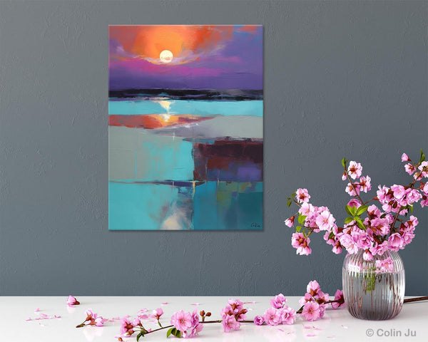 Extra Large Painting on Canvas, Oversized Contemporary Acrylic Painting, Extra Large Canvas Painting for Bedroom, Original Abstract Painting-artworkcanvas