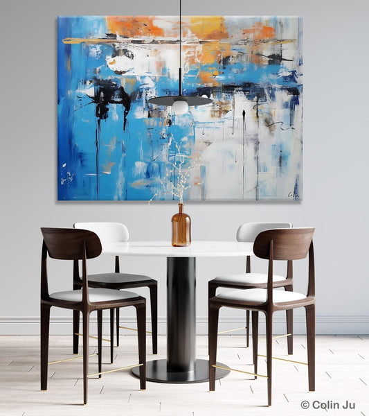 Oversized Canvas Paintings, Original Abstract Art, Modern Wall Art Ideas for Living Room, Palette Knife Painting, Contemporary Acrylic Art-artworkcanvas